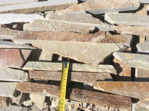 Горбушка златолит золотистый для облицовки купить в Кизеле