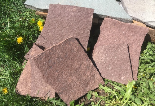 Плитняк лемезит бордовый для цоколя 1,5-2 см купить в Кизеле