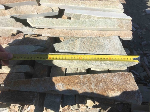 Горбушка златолит золотистый для облицовки купить в Кизеле