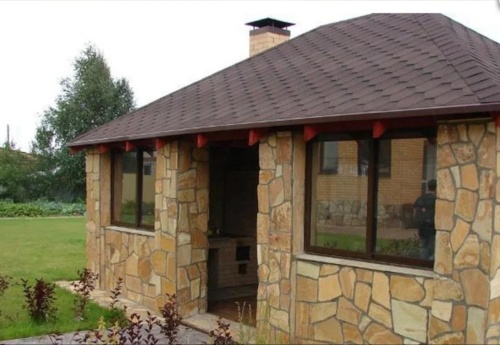 Плитняк златолит жёлтый для фасада 1,5-3 см купить в Кизеле