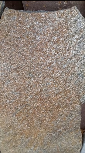 Плитняк златолит серебристый для цоколя, отмостки купить в Кизеле