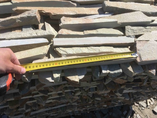 Горбушка златолит золотистый для облицовки купить в Кизеле