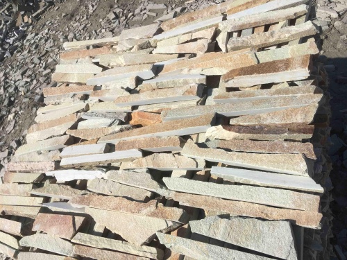 Горбушка златолит золотистый для облицовки купить в Кизеле