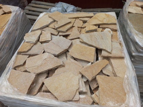 плитняк золотистый для облицовки